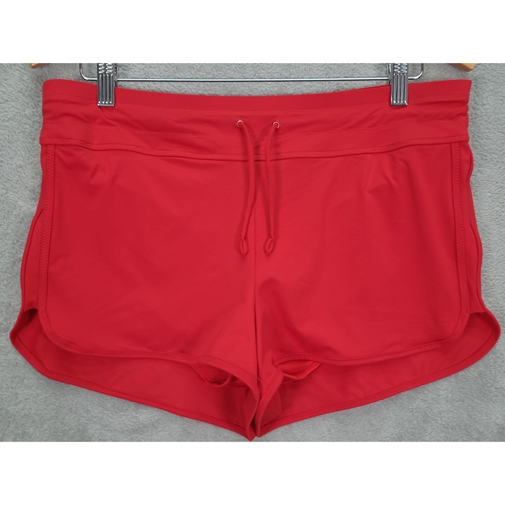 Athleta Surge Swim Short Red Board Shorts Women Medium NWT